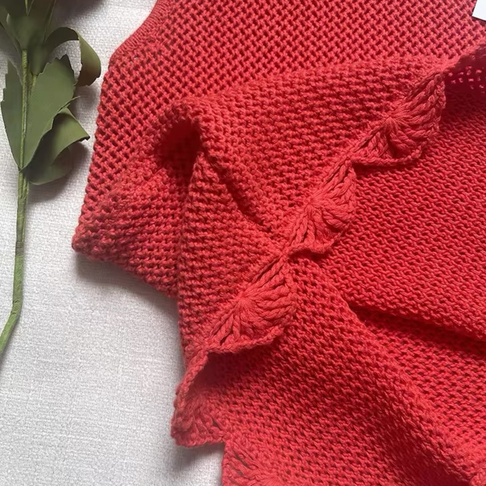 & Other Stories Vibrant Red Cardigan